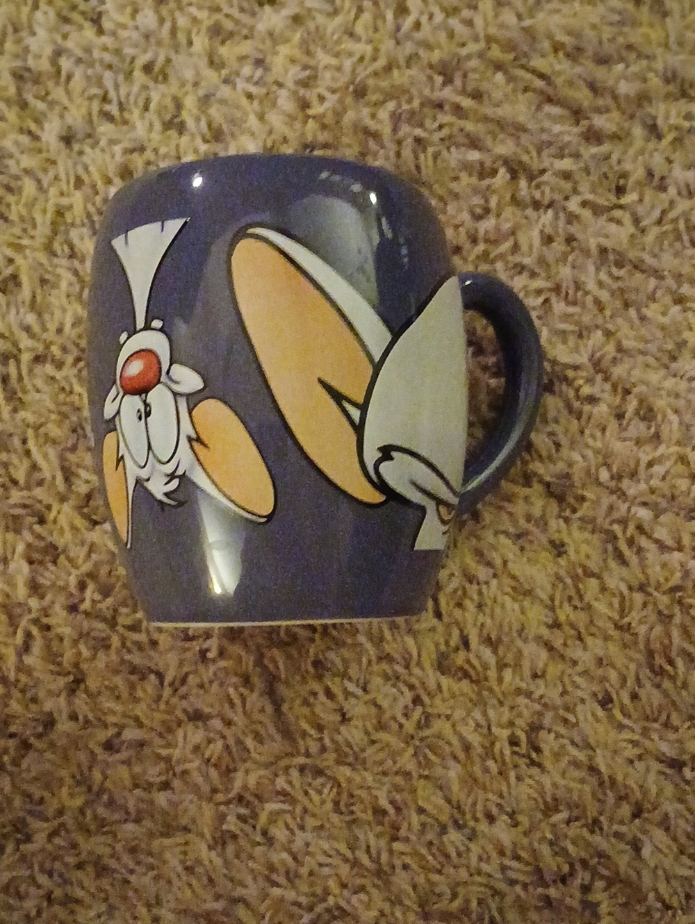 Purple Cartoon Character Ceramic Coffee Mug